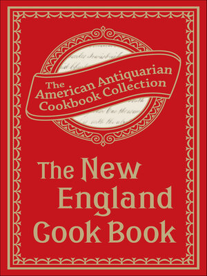cover image of The New England Cook Book